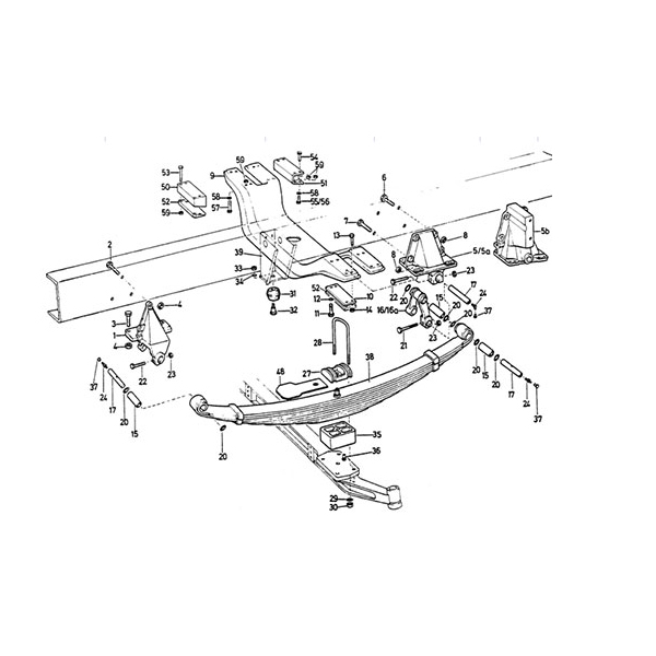 6×4swivel printemps et悬架