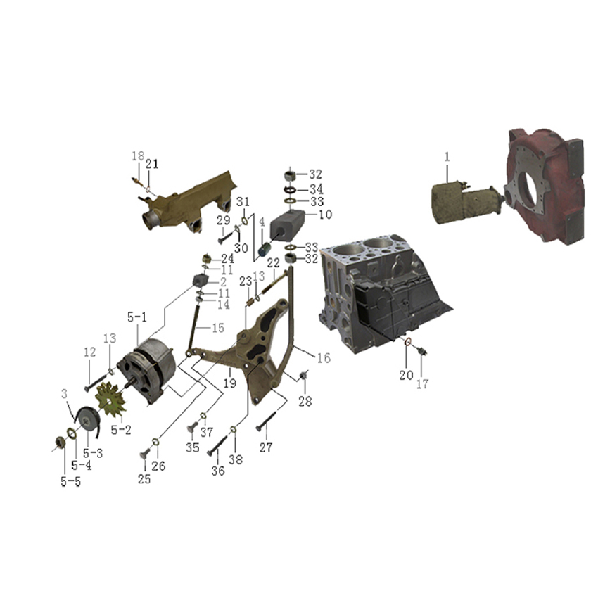 WD615 DÉMARREUR ET ALTERNATEUR