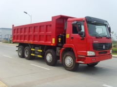 各种类型的Sinotruk Howo 8x4卸载卡车与标准驾驶室，30-60吨自卸卡车，砂卸车