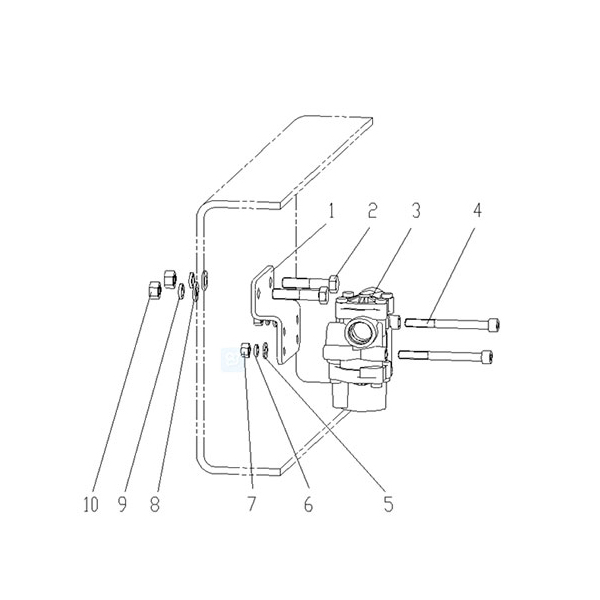 conjuntodeVálvulasolenoide de abs（peçasdo eixo traseiro）