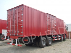 中国重汽HOWO 8x4双床侧壁货车，围栏货车，在线货车