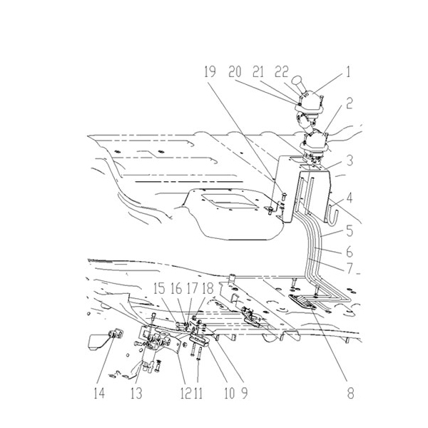 Hand brake valve, hang the driver brake valve parts